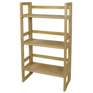 Yu Shan 3 Tier Folding Student Bookcase In Natural - All