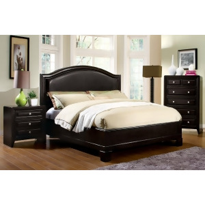 Furniture of America Padded Platform Bed In Espresso - All