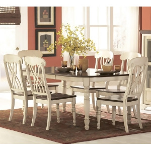 Homelegance Ohana Rectangular Leg Dining Table in White Cherry - All