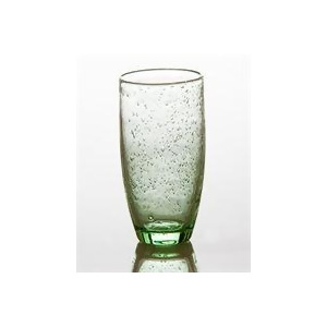 Abigails Tutti Frutti Bubble Glass Tumbler In Green Set of 4 - All