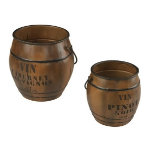 Sterling Industries 51-10095/S2 Set Of 2 Wine Culture Bins - All