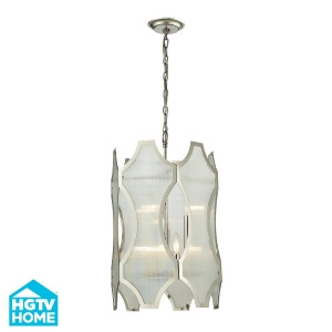 Elk Lighting Benicia Collection 3 3 Light Pendant In Polished Nickel 31457/3 3 - All