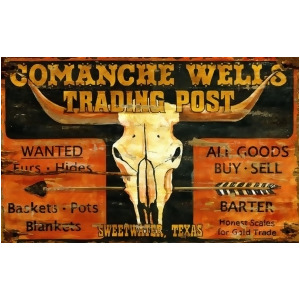 Red Horse Comanche Wells Sign - All