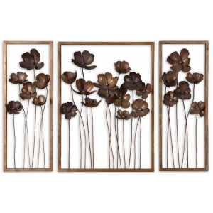 Uttermost Metal Tulips Wall Art Set of 3 - All