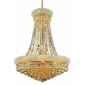Lighting By Pecaso Adele Collection Hanging Fixture D28in H36in Lt 14 Gold Finis - All