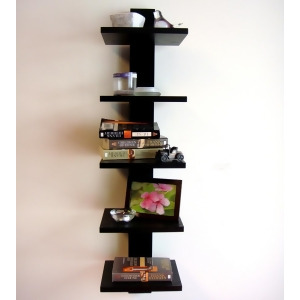 Proman Products Spine Wall Book Shelves in Black - All