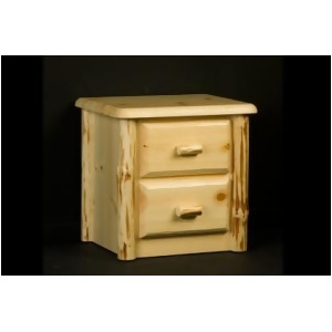 Viking Wilderness 2 Drawer Nightstand in Clear Finish - All