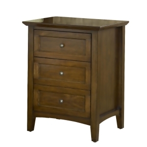 Modus Paragon Three Drawer Nightstand in Truffle - All