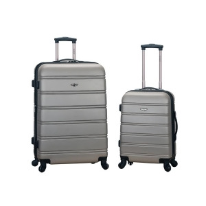 Rockland Silver 20 28 2 Piece Expandable Abs Spinner Set - All