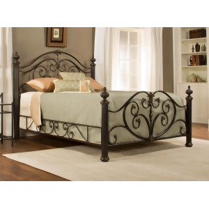 Hillsdale Grand Isle Poster Metal Bed in Brushed Bronze - All