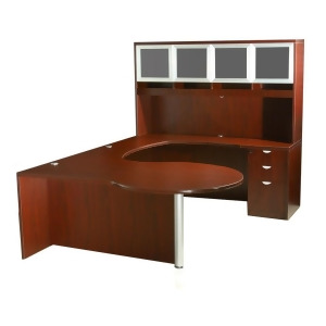 Boss Chairs Boss Right Side Office Suites in Mahogany - All