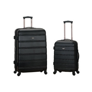 Rockland Black 20 28 2 Piece Expandable Abs Spinner Set - All