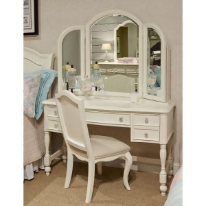 Legacy Harmony Vanity Mirror In Antique Linen White - All