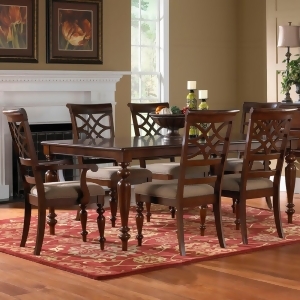 Standard Furniture Woodmont 7 Piece Leg Dining Room Set w/ Arm Chairs - All