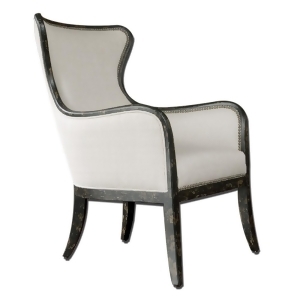 Uttermost Sandy Wing Chair in Sandy White - All