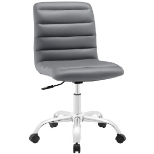 Modway Ripple Mid Back Office Chair In Gray - All