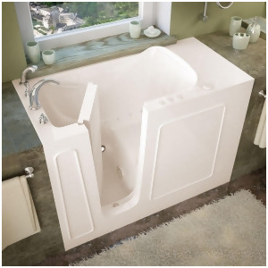 Meditub 26x53 Left Drain Biscuit Air Jetted Walk-In Bathtub - All