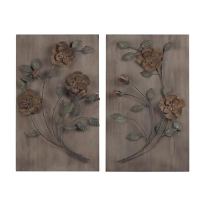 Sterling Industries 137-015/S2 Finningley-Set Of 2 Wooden Wall Panel w/ Handpain - All