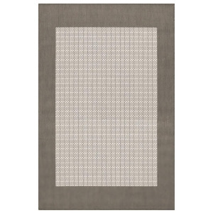 Couristan Recife Checkered Field Rug In Grey-White - All