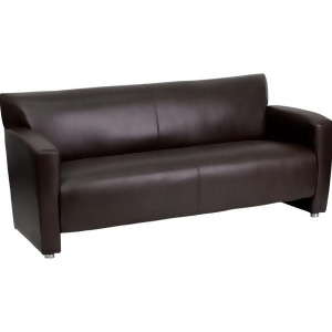 Flash Furniture Hercules Majesty Series Brown Leather Sofa 222-3-Bn-gg - All