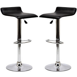 Modway Gloria Barstools Set of 2 in Black - All