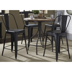 Liberty Furniture Vintage 5 Piece Round Pub Table Set w/Bow Back Chairs - All