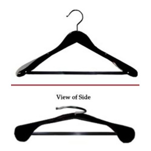 Proman Products Libra Wide Shoulder Suit Hanger in Black - All