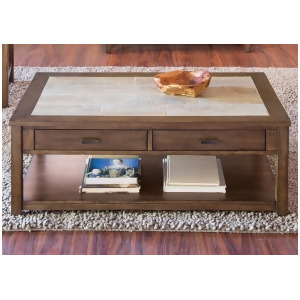 Liberty Furniture Mesa Valley Cocktail Table in Tobacco - All