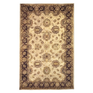Linon Rosedown Rug In Pale Gold And Chocolate 1'10 X 2'10 - All