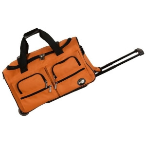 Rockland Orange 22 Rolling Duffle Bag - All
