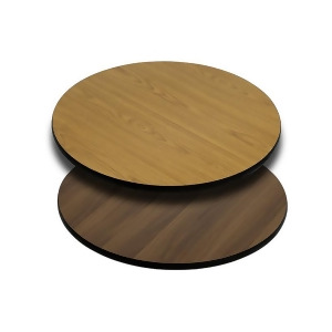 Flash Furniture 24 Round Table Top With Natural Or Walnut Reversible Laminate T - All