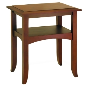Winsome Wood Craftsman End Table w/ Shelf - All
