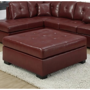 Monarch Specialties 8361Rd Ottoman in Red - All