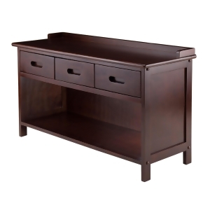 Winsome Wood Adriana Collection 3-Drawer Bench with Storage - All