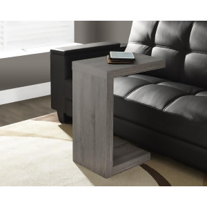Monarch Specialties Dark Taupe Reclaimed-Look Hollow-Core Accent Table I 2488 - All