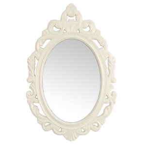 Stratton White Baroque Mirror - All