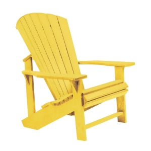 C.r. Plastics Adirondack Chair In Yellow - All