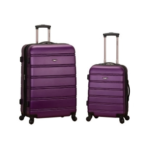 Rockland Purple 20 28 2 Piece Expandable Abs Spinner Set - All