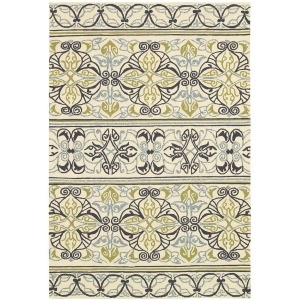 Couristan Covington Pegasus Rug In Ivory-Navy-Lime - All