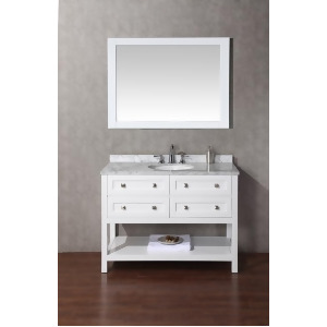 Stufurhome Marla 48 Inch Single Sink Bathroom Vanity With Mirror - All
