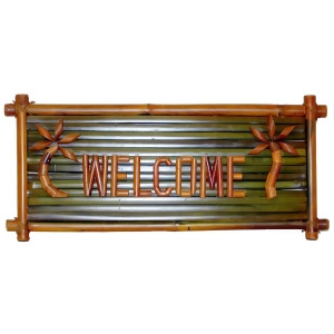 Bamboo Welcome Sign - All