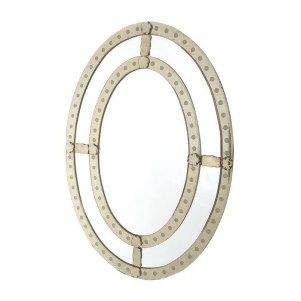 Go Home Oval- Antiqued Trimmed Mirror - All