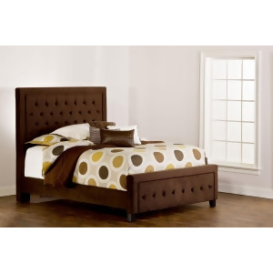 Hillsdale Kaylie Upholstered Panel Bed in Chocolate - All