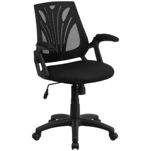 Flash Furniture Mid-Back Black Mesh Chair With Mesh Seat - All