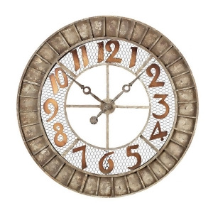 Sterling Industries 128-1001 Round Metal Outdoor Wall Clock - All