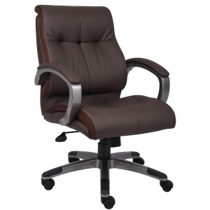 Boss Chairs Boss Double Plush Mid Back Executive Chair - All