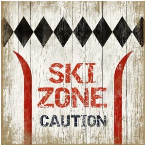 Red Horse Ski Zone #6 Sign - All