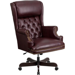 Flash Furniture Ci-j600-by-gg High Back Traditional Tufted Burgundy Leather Exec - All
