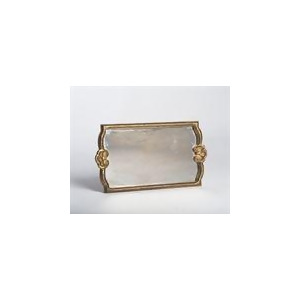 Abigails Vendome Tray with Antiqued Mirror In Gold 524848 - All