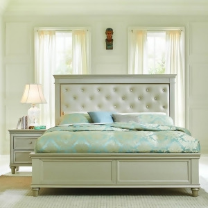 Homelegance Celandine 2 Piece Platform Bedroom Set w/Upholstered Headboard in Si - All